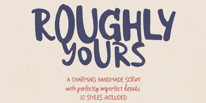 RoughlyYours Font Poster 1