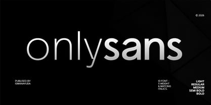 Onlysans Font Poster 1