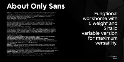 Onlysans Font Poster 6