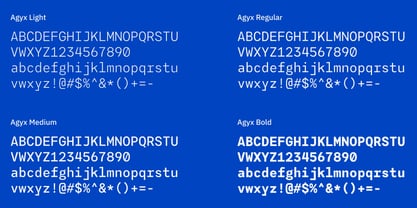 Agyx Mono Font Poster 13