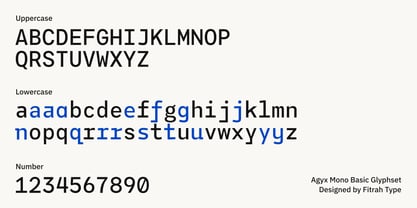 Agyx Mono Font Poster 11