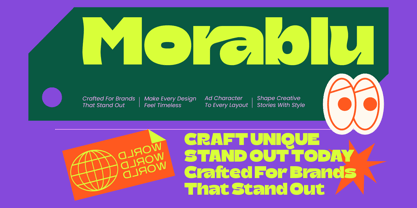 Morablu Font Poster 1