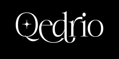 Qedrio Font Poster 1