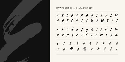 Rawthentic Font Poster 6