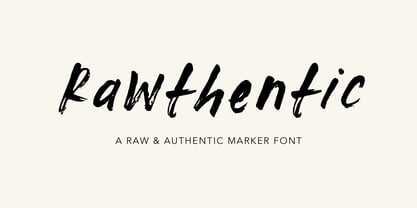 Rawthentic Font Poster 1