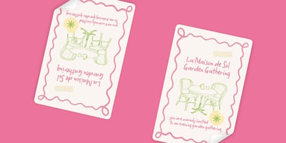 Maison De Sol Font Poster 6