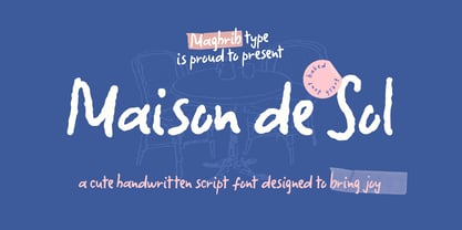 Maison De Sol Font Poster 1