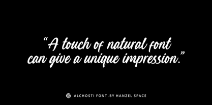 Alchosti Font Poster 6