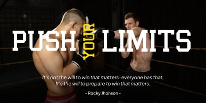 Thunder Punch Font Poster 5