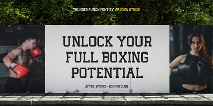 Thunder Punch Font Poster 7