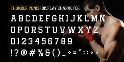 Thunder Punch Font Poster 2