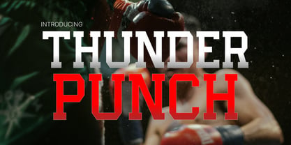 Thunder Punch Font Poster 1