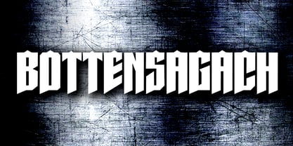 Bottensagach Font Poster 1