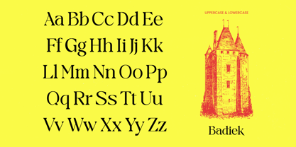 Badiek Font Poster 3
