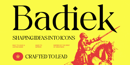 Badiek Font Poster 1