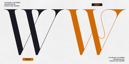 The Eiblanc Club Hermese Font Poster 11