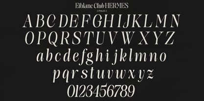 The Eiblanc Club Hermese Font Poster 14