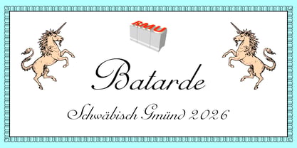 Batarde Font Poster 1