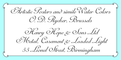 Batarde Font Poster 2