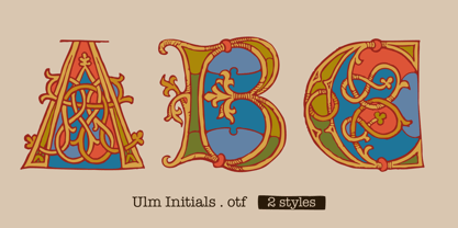Ulm Initials Font Poster 1