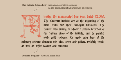 Ulm Initials Font Poster 3