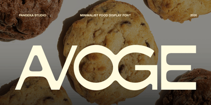 Avoge Font Poster 1