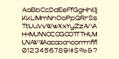 Avoge Font Poster 9