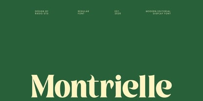 Montrielle Font Poster 1