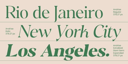 Andrise Font Poster 5