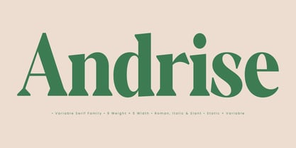 Andrise Font Poster 1