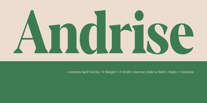 Andrise Font Poster 15