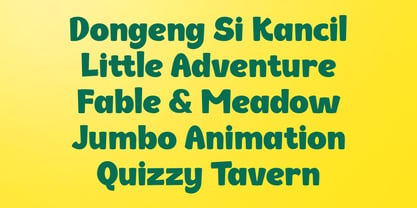 Kancil Font Poster 10