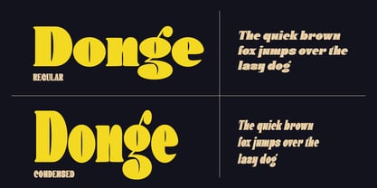 Donge Font Poster 2
