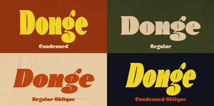 Donge Font Poster 9