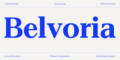 Belvoria Serif Font Poster 1