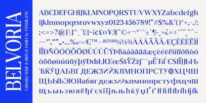 Belvoria Serif Font Poster 15
