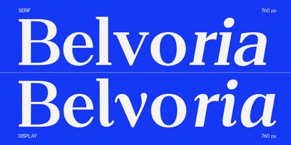 Belvoria Serif Font Poster 3