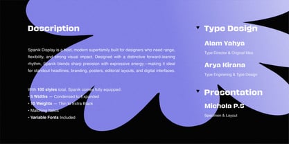 Spanik Variable Font Poster 2