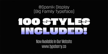 Spanik Variable Font Poster 4