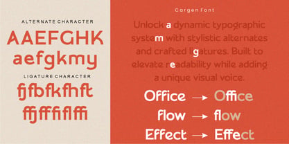 Cargen Font Poster 9