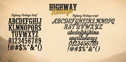 Highway Heritage Font Poster 7