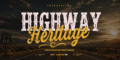 Highway Heritage Font Poster 1