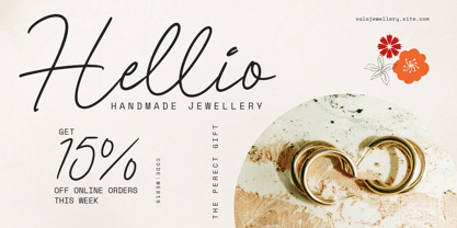 Allura Signature Font Poster 6