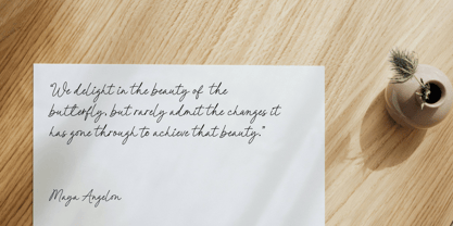 Allura Signature Font Poster 5