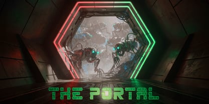 HexGrid Font Poster 3