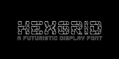HexGrid Font Poster 1