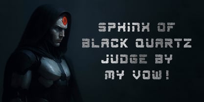 HexGrid Font Poster 2