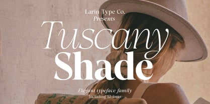 Tuscany Shade Font Poster 1