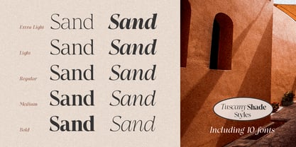 Tuscany Shade Font Poster 6