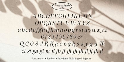 Tuscany Shade Font Poster 15